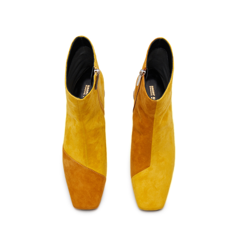 Ladies mustard ankle boots sale